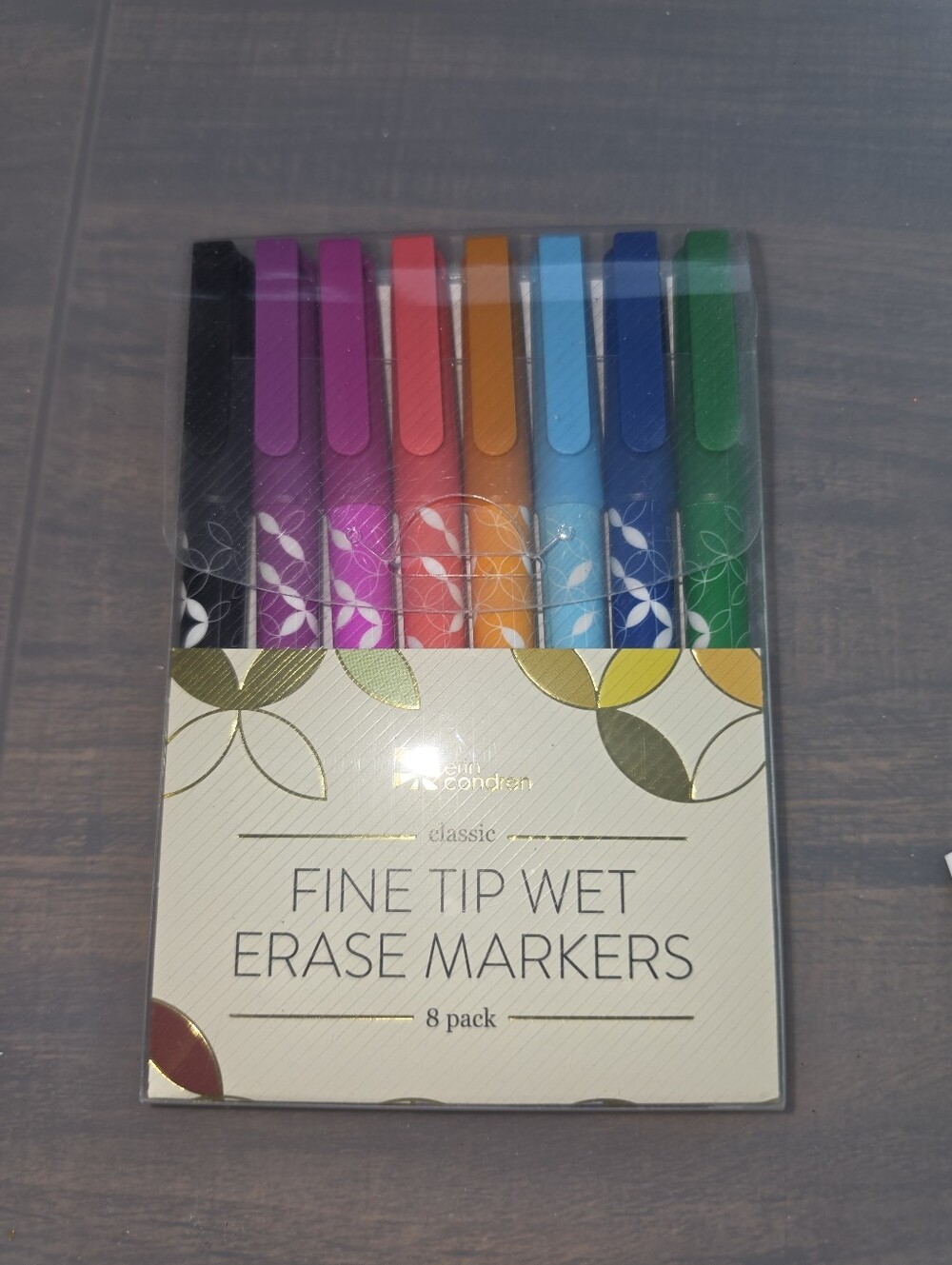 Erin Condren Fine Tip Wet Erase Markers - 8 Pack, Multi-Color